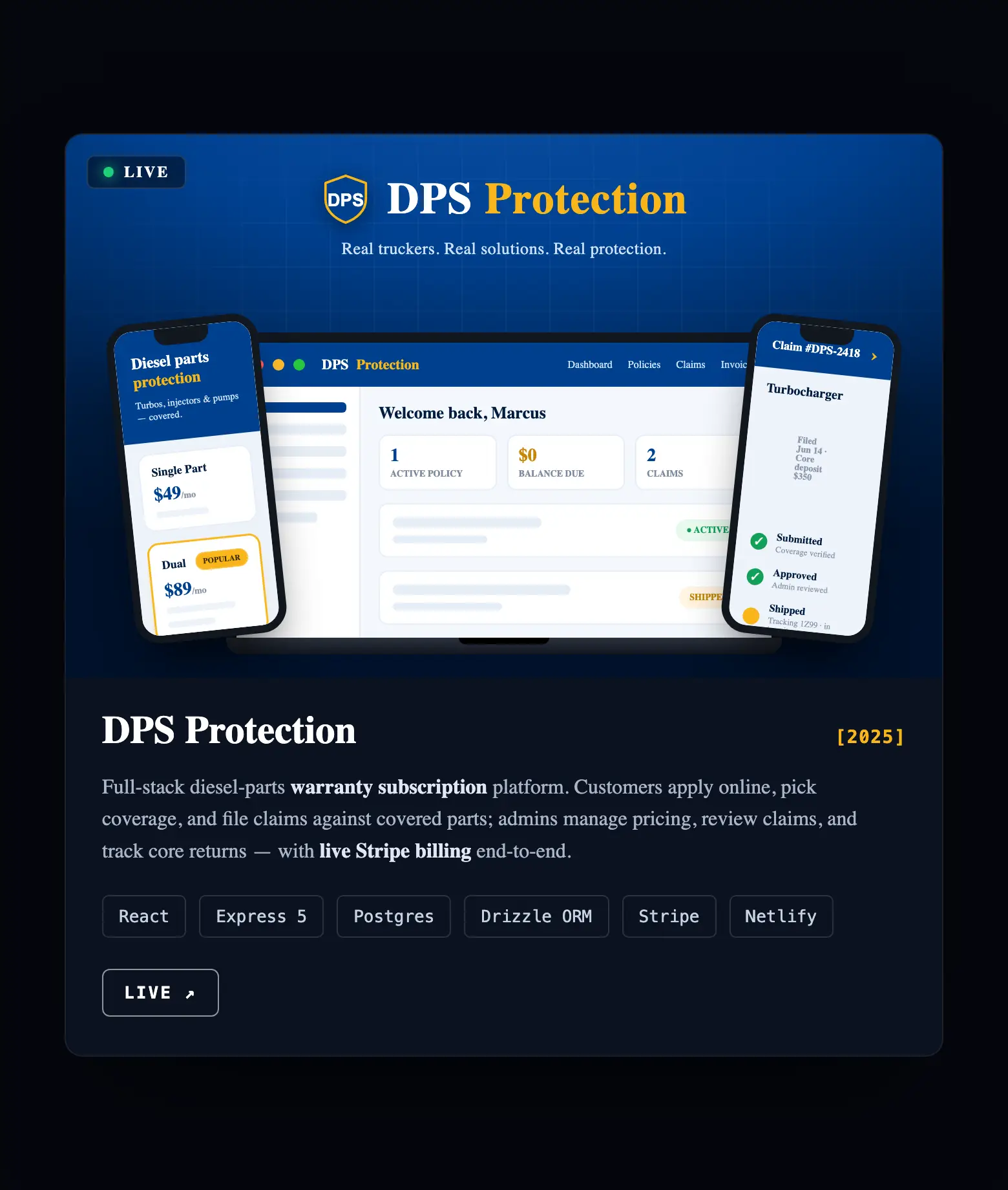 DPS Protection Card